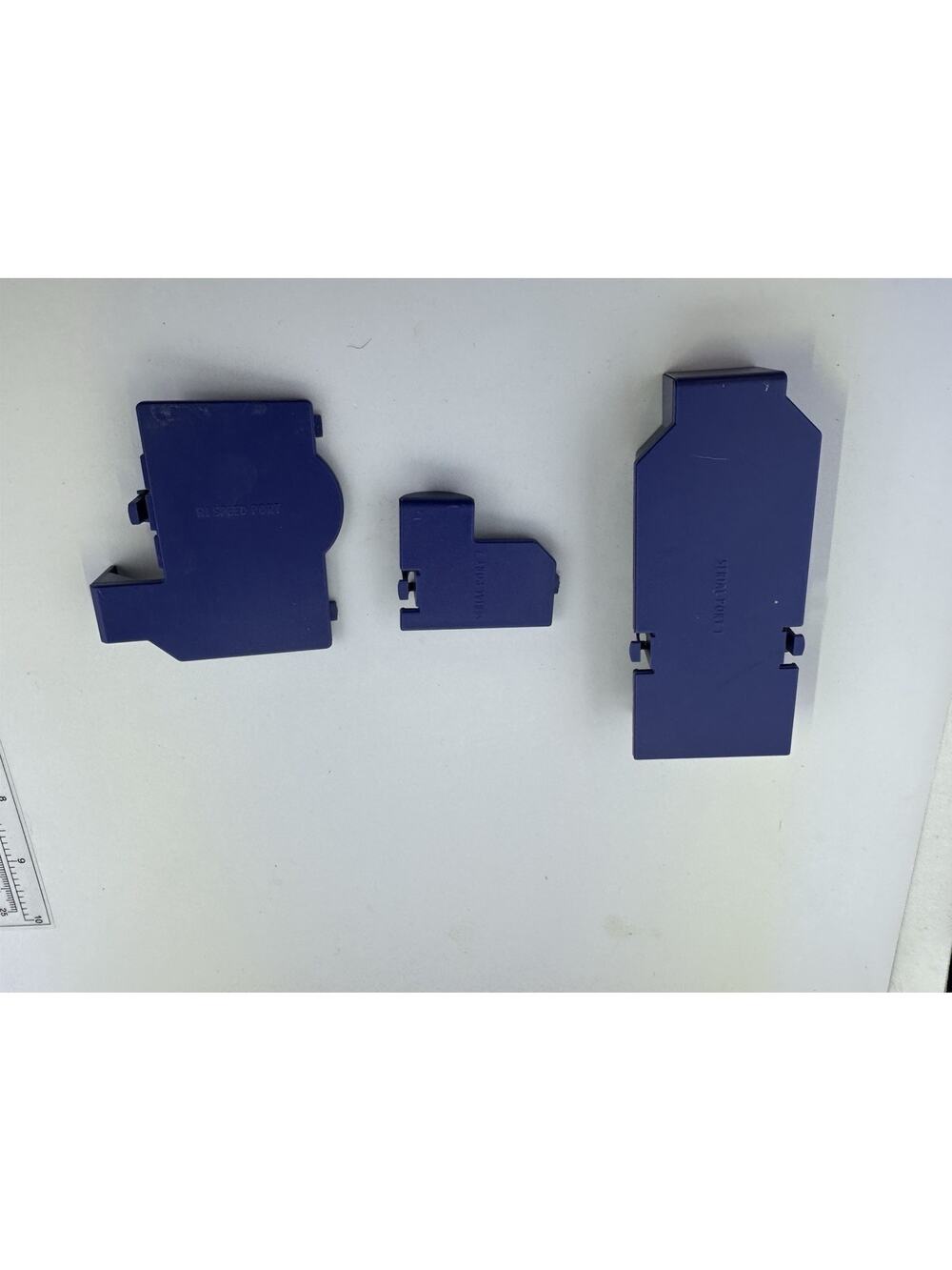 Complete Set of 3 OEM Serial & Hi Speed Port Covers Nintendo GameCube Indigo